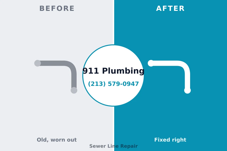 Before and after: plumbing repair Grandville, MI